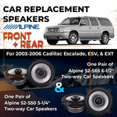Car Speaker Replacement fits 2003-2006 for Cadillac Escalade, Escalade ESV, Escalade EXT