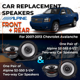 Car Speaker Replacement fits 2007-2013 for Chevrolet Avalanche