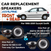 Car Speaker Replacement fits 1995-2001 for Suzuki Swift