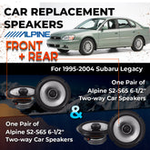 Car Speaker Replacement fits 1995-2004 for Subaru Legacy