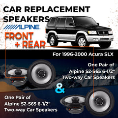 Car Speaker Replacement fits 1996-2000 for Acura SLX