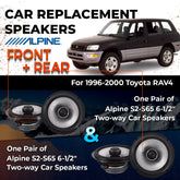 Car Speaker Replacement fits 1996-2000 for Toyota RAV4