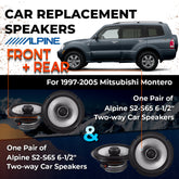 Car Speaker Replacement fits 1997-2005 for Mitsubishi Montero