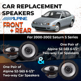 Car Speaker Replacement fits 2000-2002 for Saturn S Series