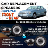 Car Speaker Replacement fits 2000-2005 for Saturn L Series