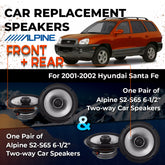 Car Speaker Replacement fits 2001-2002 for Hyundai Santa Fe