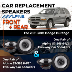 Car Speaker Replacement fits 2001 for Dodge Durango