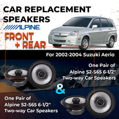 Car Speaker Replacement fits 2002-2004 for Suzuki Aerio hatchback