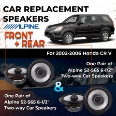 Car Speaker Replacement fits 2002-2006 for Honda CR-V