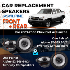 Car Speaker Replacement fits 2003-2006 for Chevrolet Avalanche