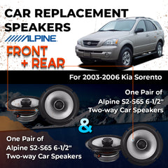 Car Speaker Replacement fits 2003-2006 for Kia Sorento