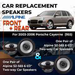 Car Speaker Replacement fits 2003-2006 for Porsche Cayenne (955)