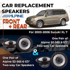 Car Speaker Replacement fits 2003-2006 for Suzuki XL-7