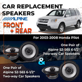 Car Speaker Replacement fits 2003-2008 for Honda Pilot