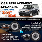 Car Speaker Replacement fits 2003-2011 for Honda Element