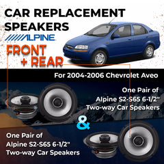 Car Speaker Replacement fits 2004-2006 for Chevrolet Aveo