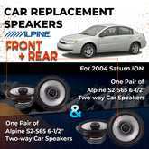 Car Speaker Replacement fits 2004 for Saturn ION