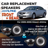 Car Speaker Replacement fits 2005-2006 for Nissan Altima