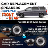 Car Speaker Replacement fits 2005-2007 for Buick Terraza