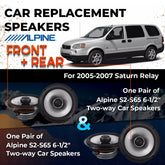 Car Speaker Replacement fits 2005-2007 for Saturn Relay