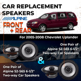 Car Speaker Replacement fits 2005-2008 for Chevrolet Uplander