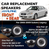 Car Speaker Replacement fits 2005-2009 for Subaru Legacy