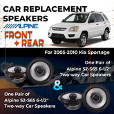 Car Speaker Replacement fits 2005-2010 for Kia Sportage