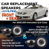 Car Speaker Replacement fits 2005-2011 for Mercedes SLK-Class