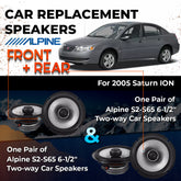 Car Speaker Replacement fits 2005 for Saturn ION