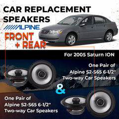 Car Speaker Replacement fits 2005 for Saturn ION
