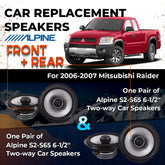 Car Speaker Replacement fits 2006-2007 for Mitsubishi Raider