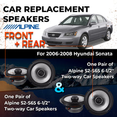 Car Speaker Replacement fits 2006-2008 for Hyundai Sonata