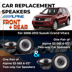 Car Speaker Replacement fits 2006-2012 for Suzuki Grand Vitara