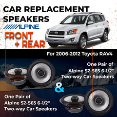 Car Speaker Replacement fits 2006-2012 for Toyota RAV4