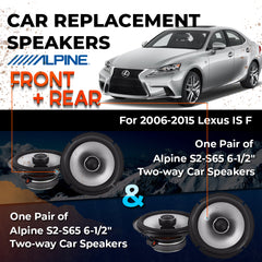Car Speaker Replacement fits 2006-2015 for Lexus IS F