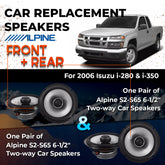 Car Speaker Replacement fits 2006 for Isuzu I-280/ I-350