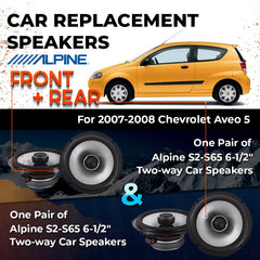Car Speaker Replacement fits 2007-2008 for Chevrolet Aveo 5