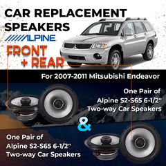 Car Speaker Replacement fits 2007-2011 for Mitsubishi Endeavor