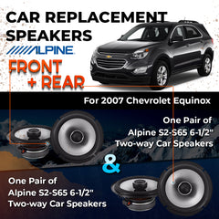 Car Speaker Replacement fits 2007-2017 for Chevrolet Equinox