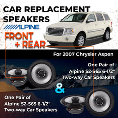 Car Speaker Replacement fits 2007 for Chrysler Aspen