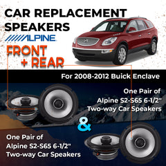 Car Speaker Replacement fits 2008-2012 for Buick Enclave