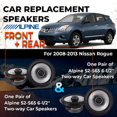 Car Speaker Replacement fits 2008-2013 for Nissan Rogue