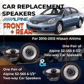 Car Speaker Replacement fits 2010-2012 for Nissan Altima