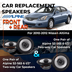 Car Speaker Replacement fits 2010-2012 for Nissan Altima