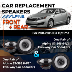 Car Speaker Replacement fits 2011-2013 for Kia Optima