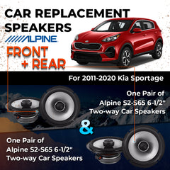 Car Speaker Replacement fits 2011-2020 for Kia Sportage