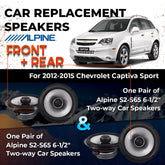 Car Speaker Replacement fits 2012-2015 for Chevrolet Captiva Sport