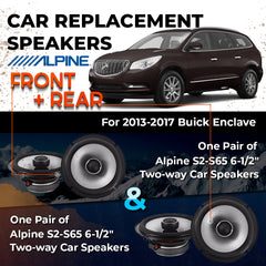 Car Speaker Replacement fits 2013-2017 for Buick Enclave