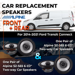 Car Speaker Replacement fits 2014-2021 for Ford Transit Connect