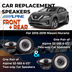 Car Speaker Replacement fits 2015-2019 for Nissan Murano